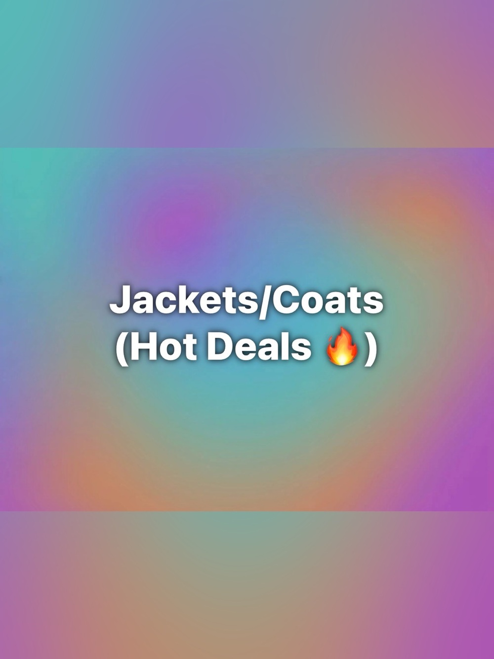 Colorful Gradient Graphic "Jackets/Coats (Hot Deals)"
